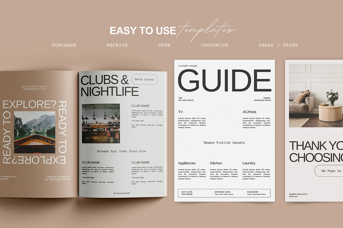 Airbnb Guestbook Template, a Magazine Template by Prapti Design (Photo 6 of 10)