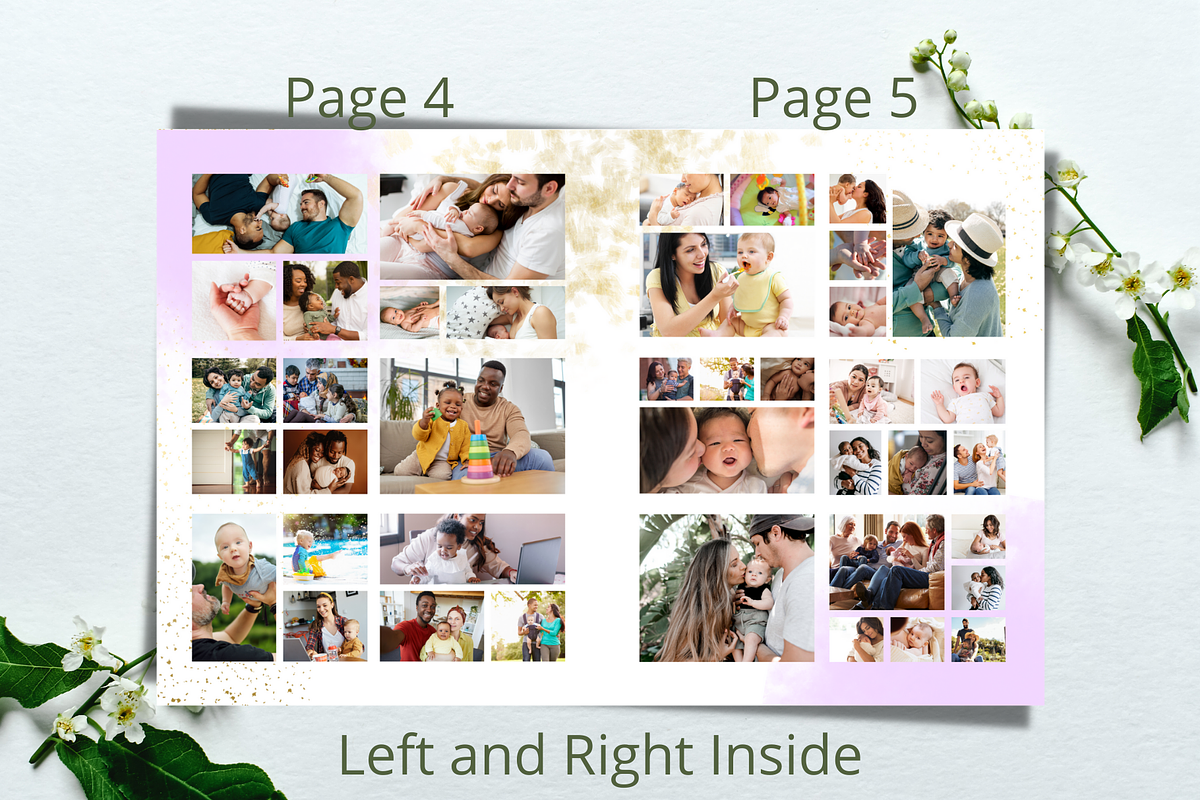 Purple and Gold Funeral Program, a Brochure Template by Feel Inspired Digitals (Photo 7 of 8)