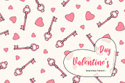 Whimsical Valentine Seamless Pattern, a Pattern Graphic by Groovy Arts (Thumbnail 1 of 5)