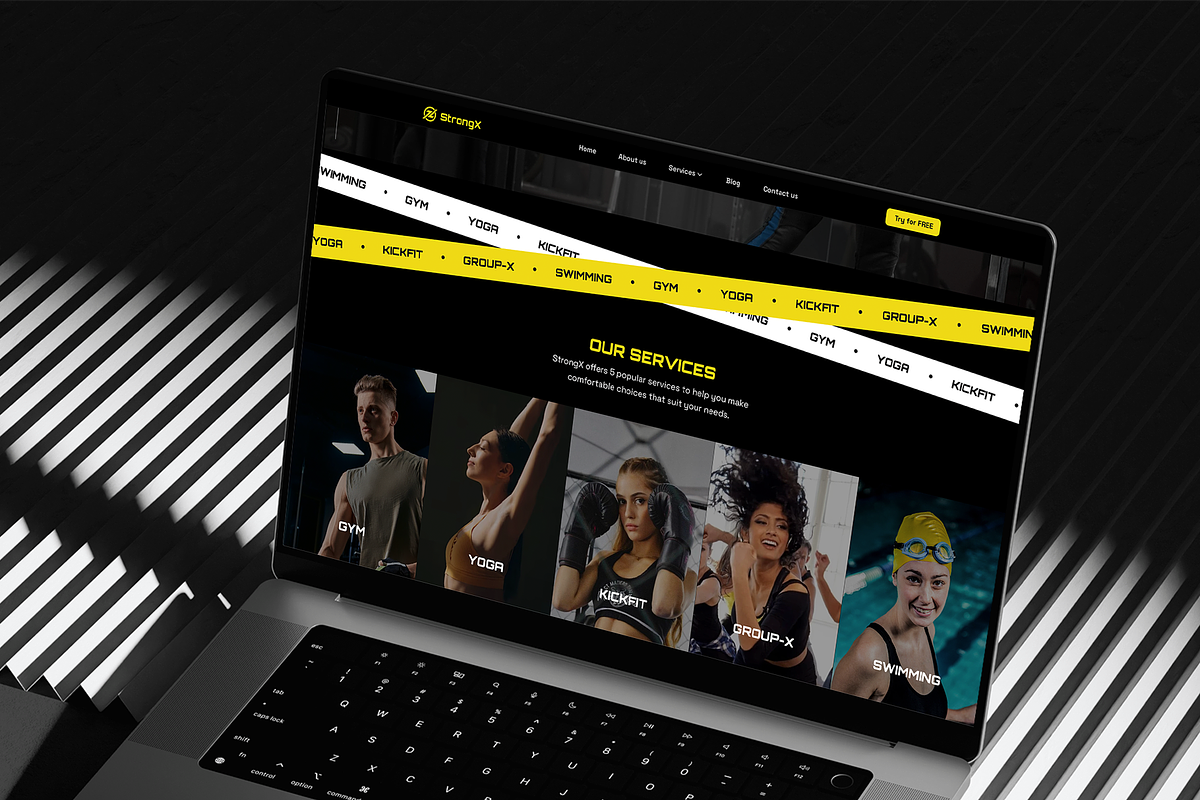 StrongX - Fitness Framer Template, a Websites & App Template by TruongHuy10 (Photo 2 of 5)