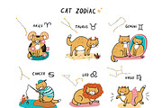 Zodiac Cats, an Animal Illustration by GooseFrol (Thumbnail 3 of 8)