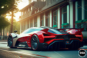 Supercar in the City Illustration, a Wallpaper Graphic by Other Side Art (Thumbnail 3 of 8)