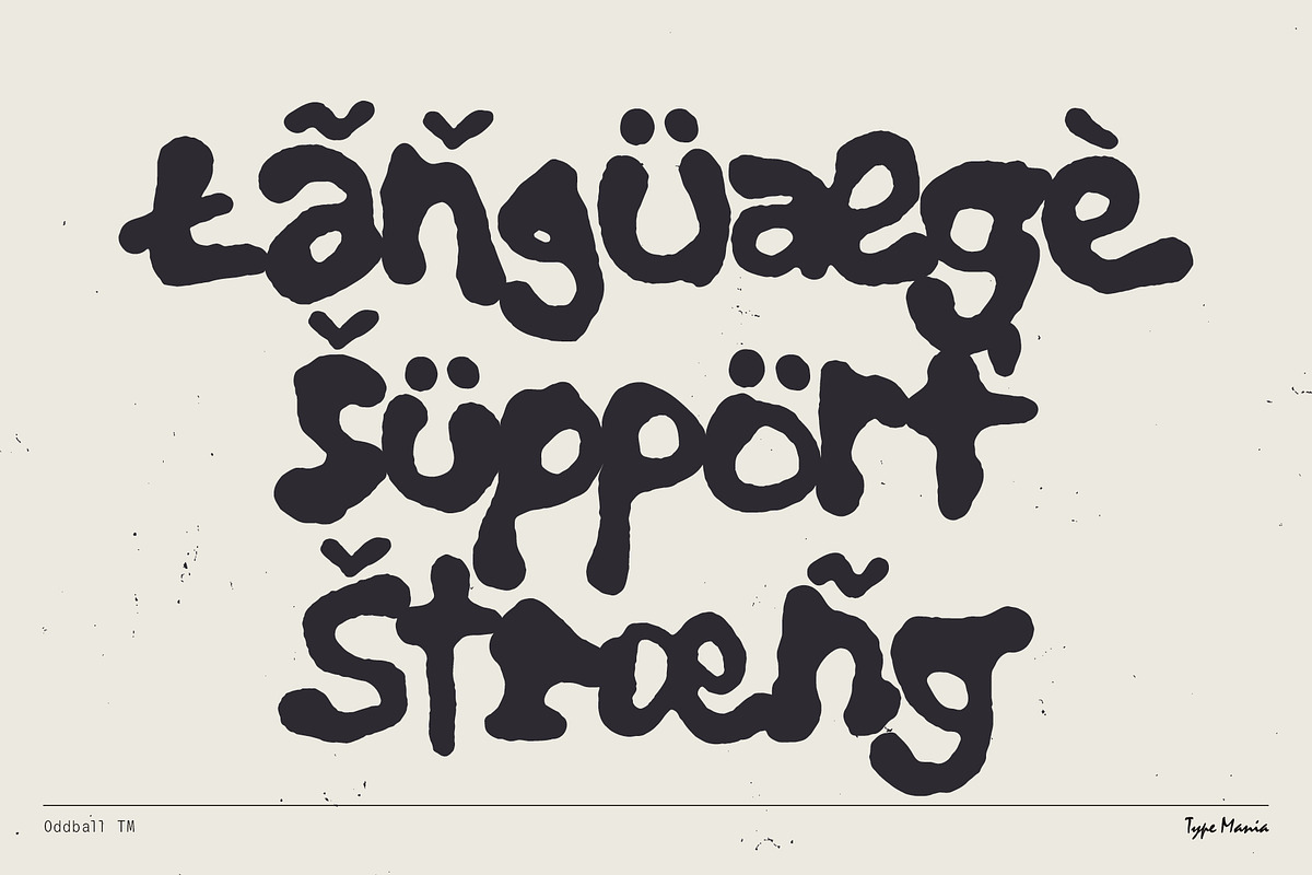 Oddball TM – 90s Vibes Hard, a Handwritten Font by Type Mania (Photo 11 of 12)