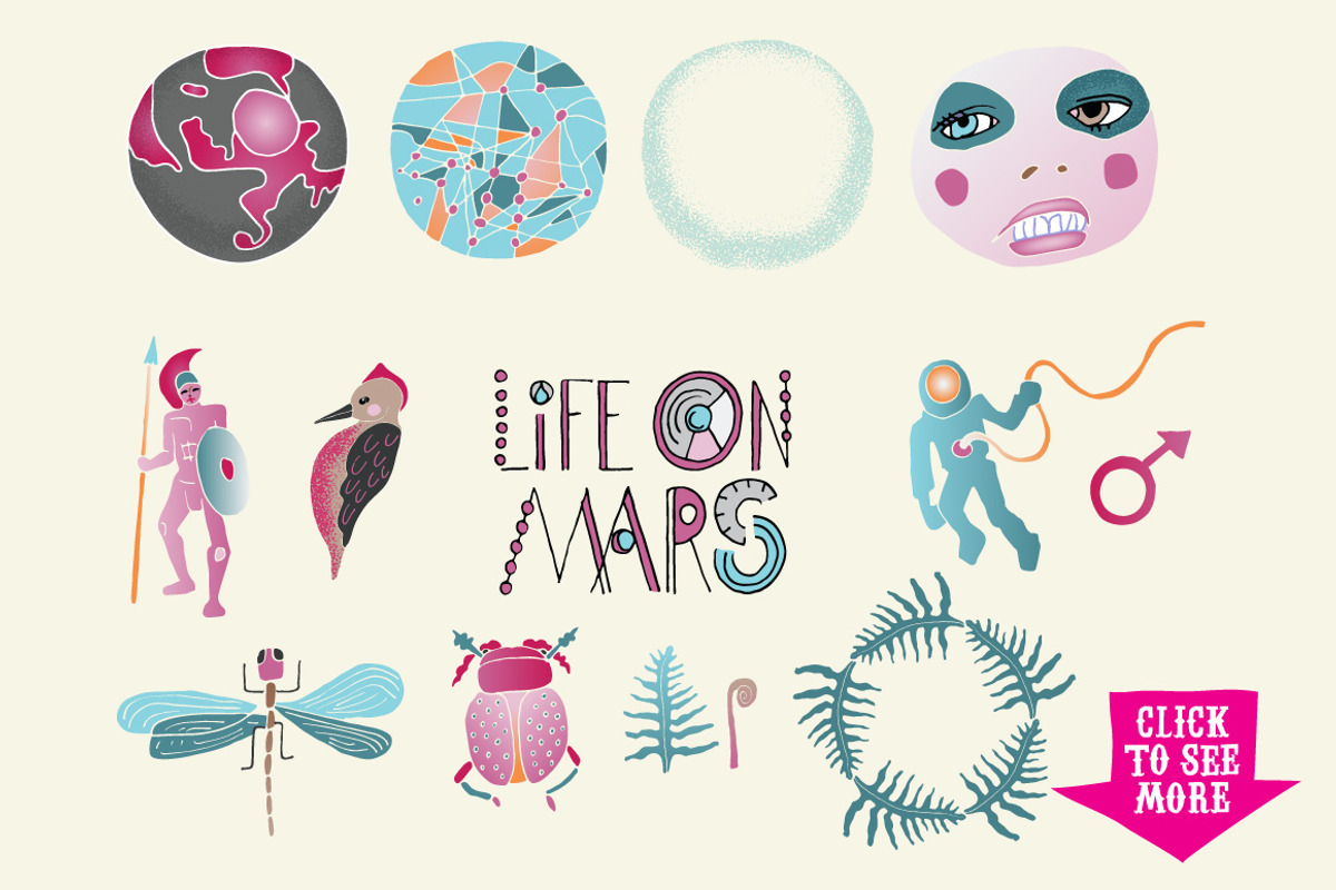 Space Illustrations: Life on Mars, a Technology Illustration by Marmalade Moon (Photo 2 of 5)
