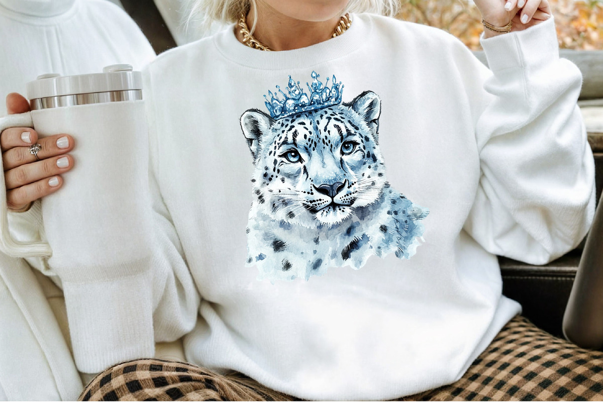 Winter Clip Art White Wild Cats Png, an Illustration by Sublimation Artist (Photo 4 of 6)