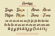 Menlawai - Retro Font with Extrude, a Script Font by ahweproject (Thumbnail 2 of 8)