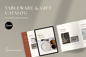 Tableware & Ceramic Gift Catalog, a Magazine Template by batang