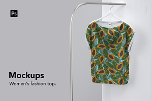 Fashion women's top mockup.