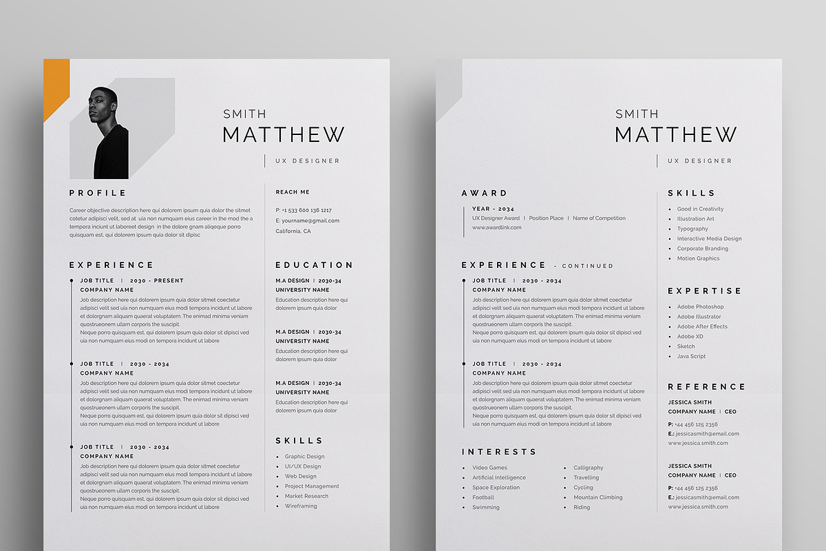 Resume/CV, a Resume Template by Reuix Studio (Photo 3 of 6)