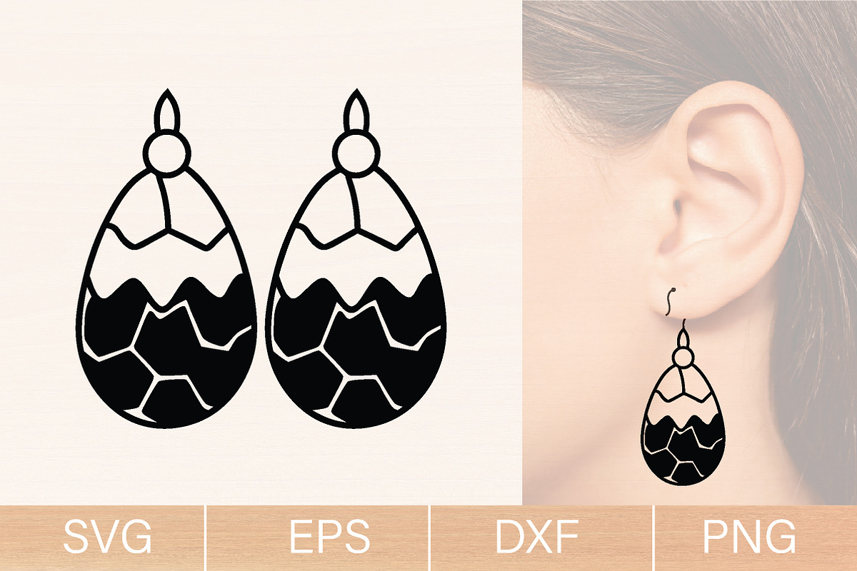 Easter Earrings Laser Cut SVG Bundle, an Object Graphic by jannatulpakhi (Photo 10 of 10)