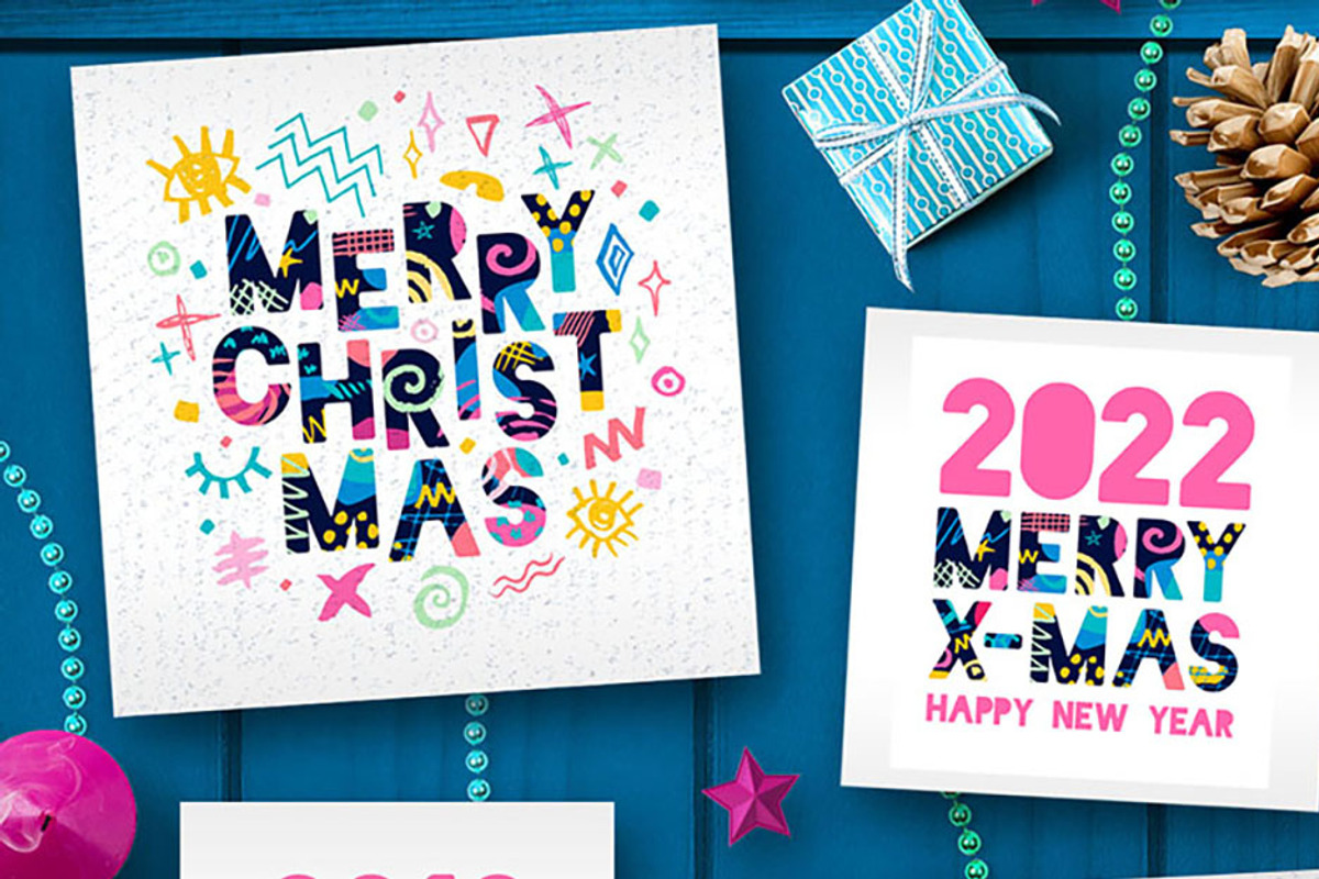 2022 New Year Christmas White Set, a Card Template by Iraida_Bearlala (Photo 2 of 9)
