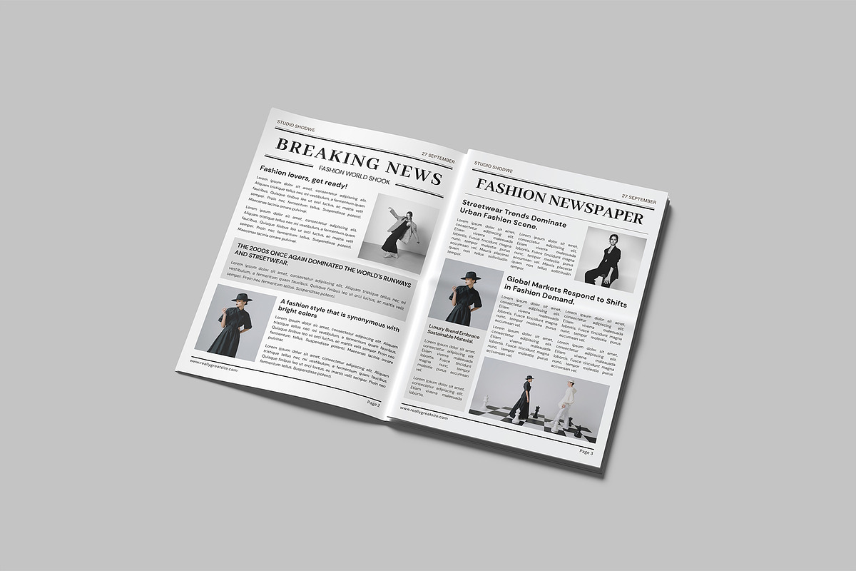 Newspaper Mockup, a Books & Magazine Mockup by Amigos__46 (Photo 3 of 5)