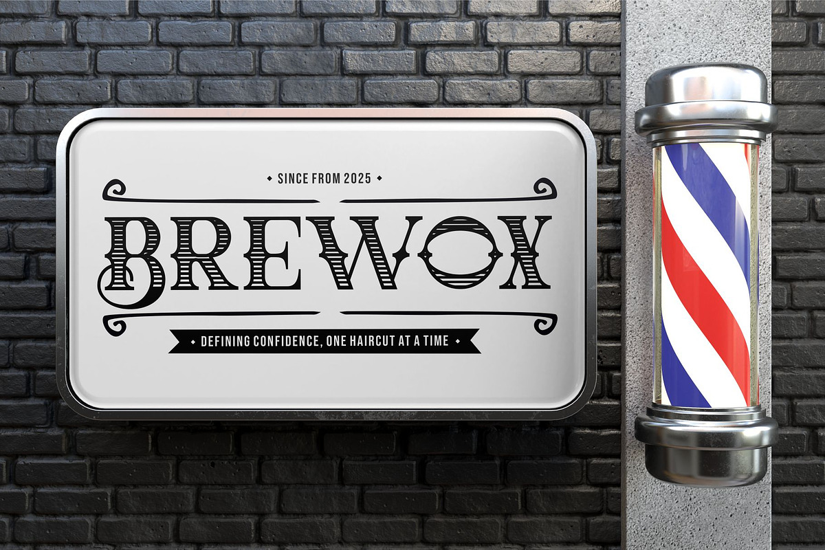 Briqa || Vintage Retro Serif Font, a Serif Font by Ermedia Studio (Photo 9 of 10)