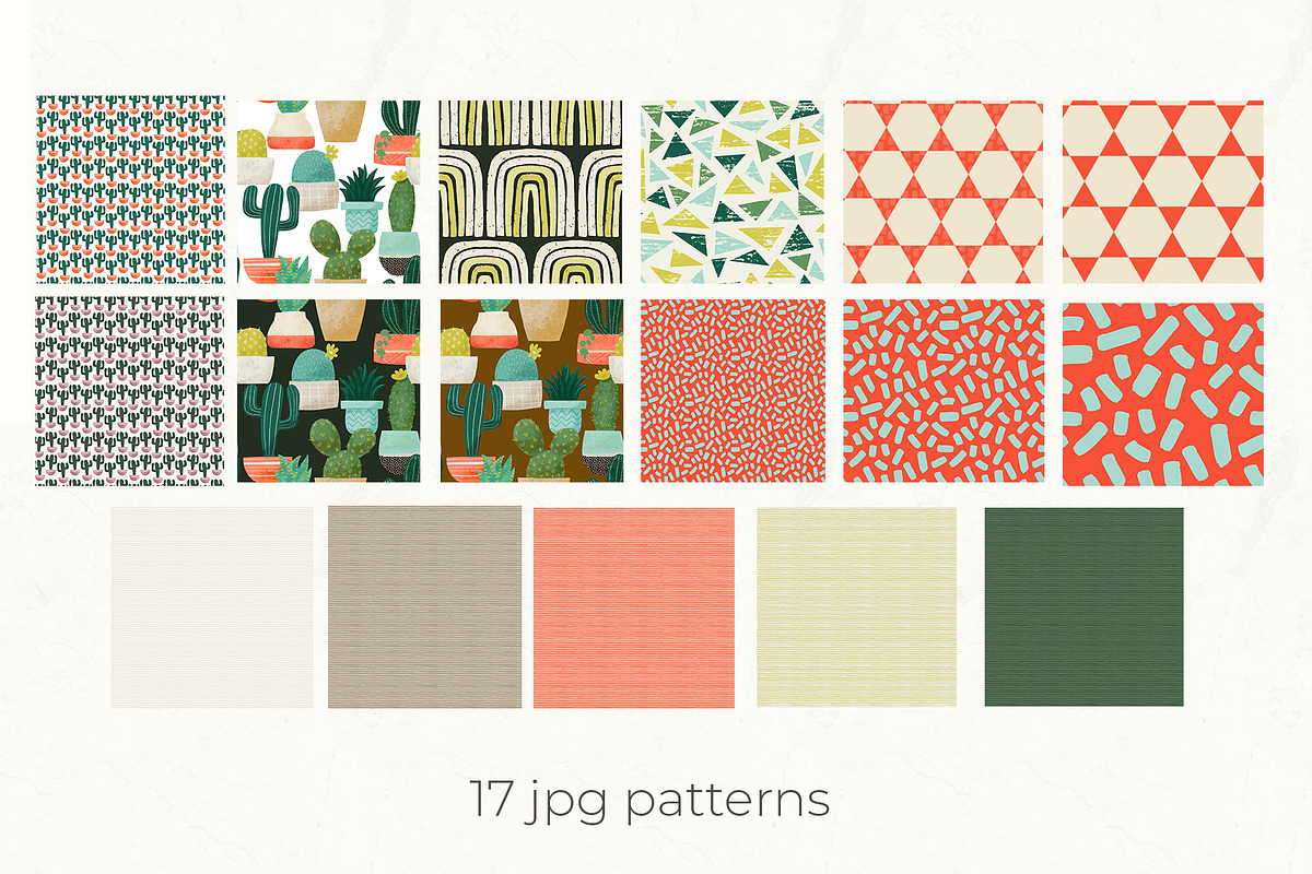 Cactus Garden Clipart Set, an Illustration by Bridgett Stahlman Design (Photo 3 of 10)