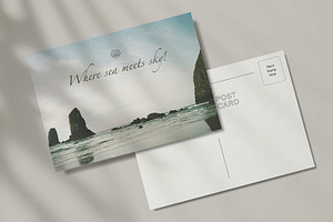 Hotel Postcard Template, a Stationery Template by SouzaCreative