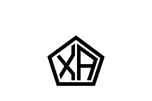 XA Logo Design Vector Template