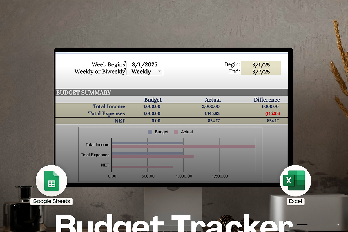 Google Sheets Budget & Bill Tracker, a Templates & Theme by vitalinagerman (Photo 1 of 10)