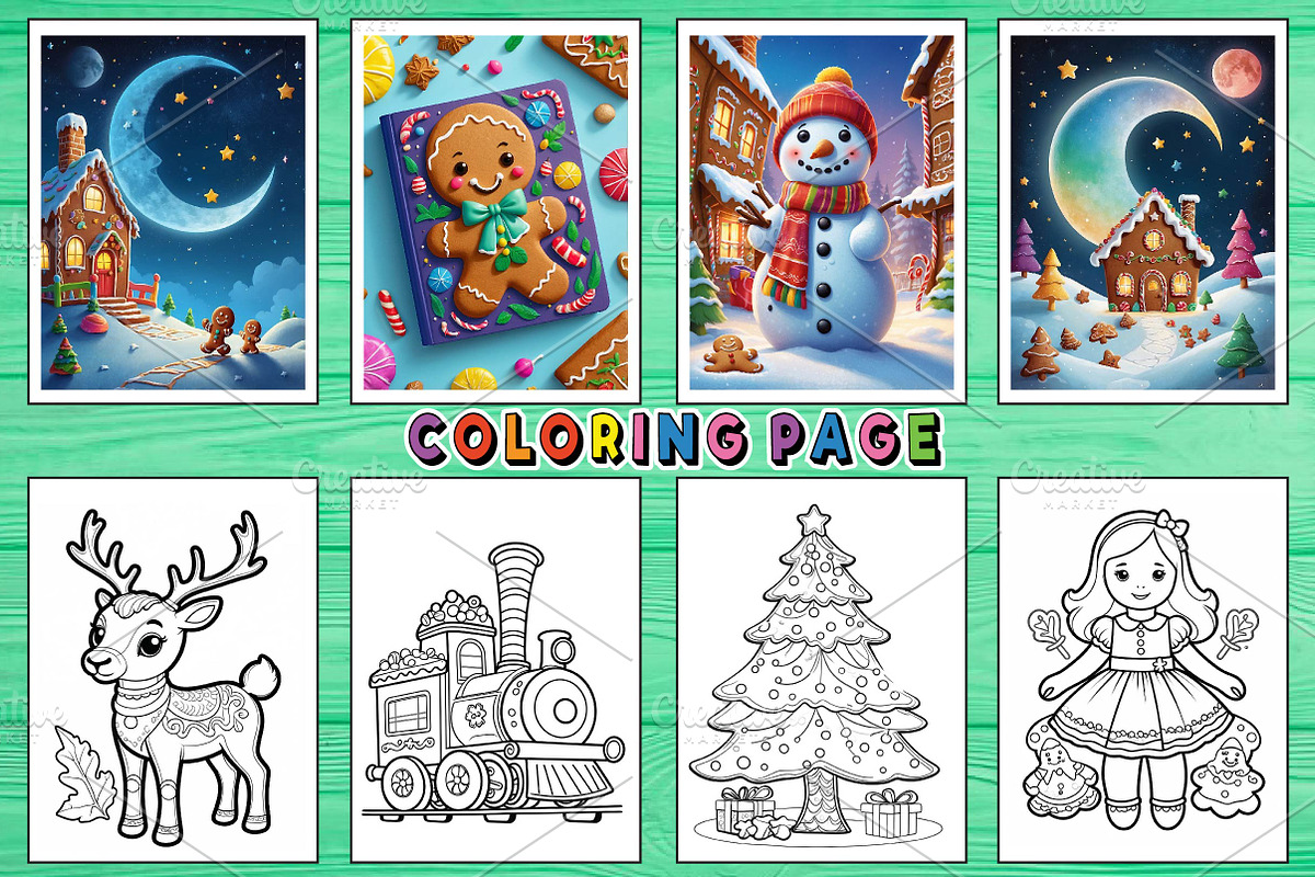 Christmas Gingerbread Coloring Pages, an Arts & Entertainment Photo by Wow Magic (Photo 3 of 3)