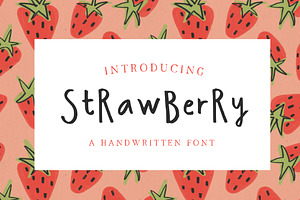 Strawberry Handwritten Font