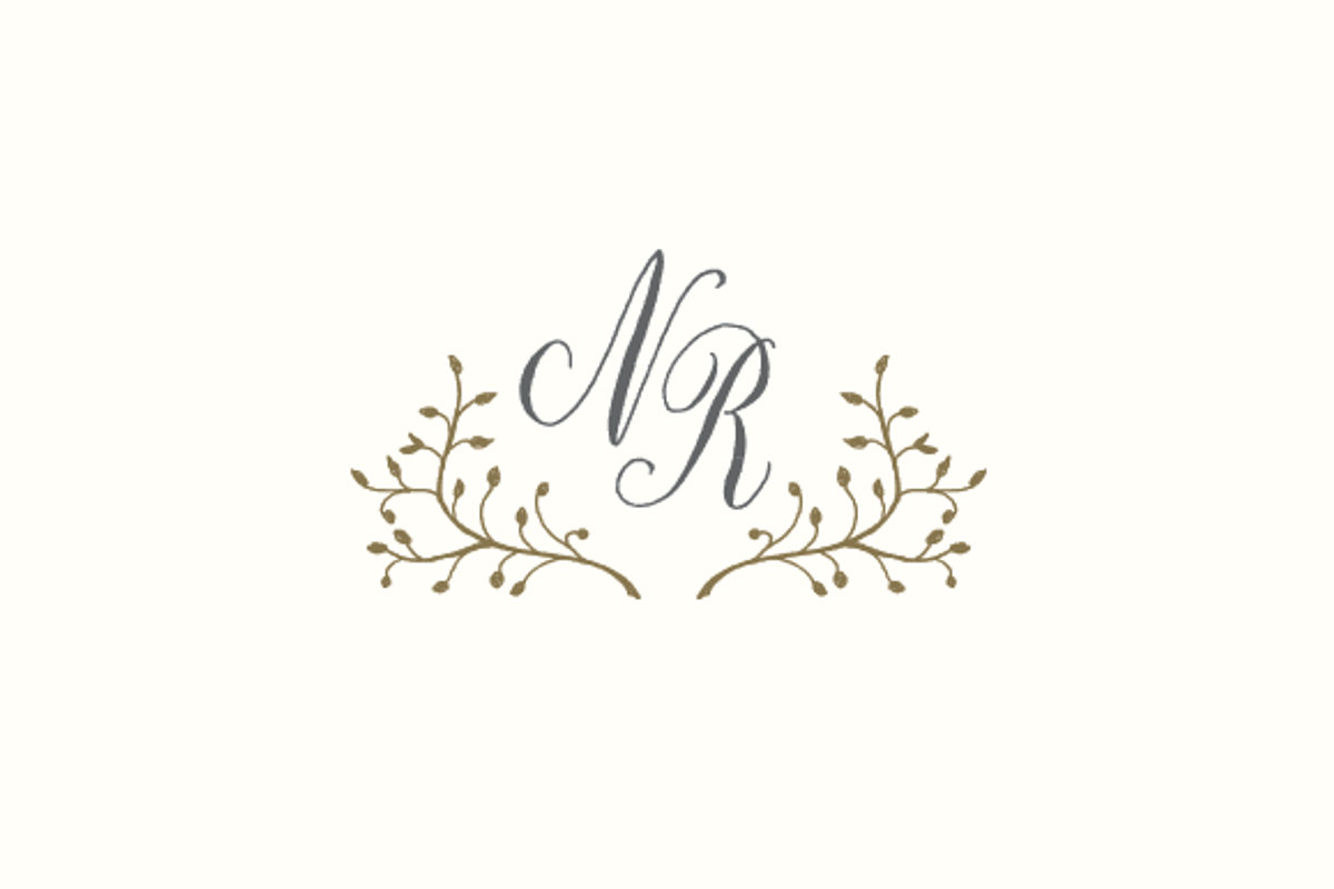 Hand Drawn Crest with Leaves, an Illustration by Bianca Mascorro Art (Photo 3 of 4)