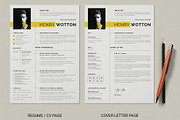 Professional Resume C/V Template, a Resume Template by Cleffon_Graphic_Studio (Thumbnail 3 of 4)