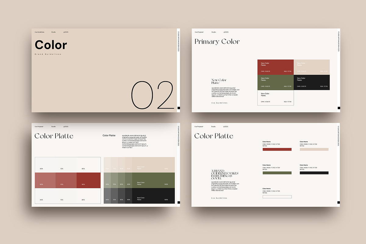 Eva Brand Guideline Template, a Presentation Template by Studio Artisan (Photo 7 of 10)