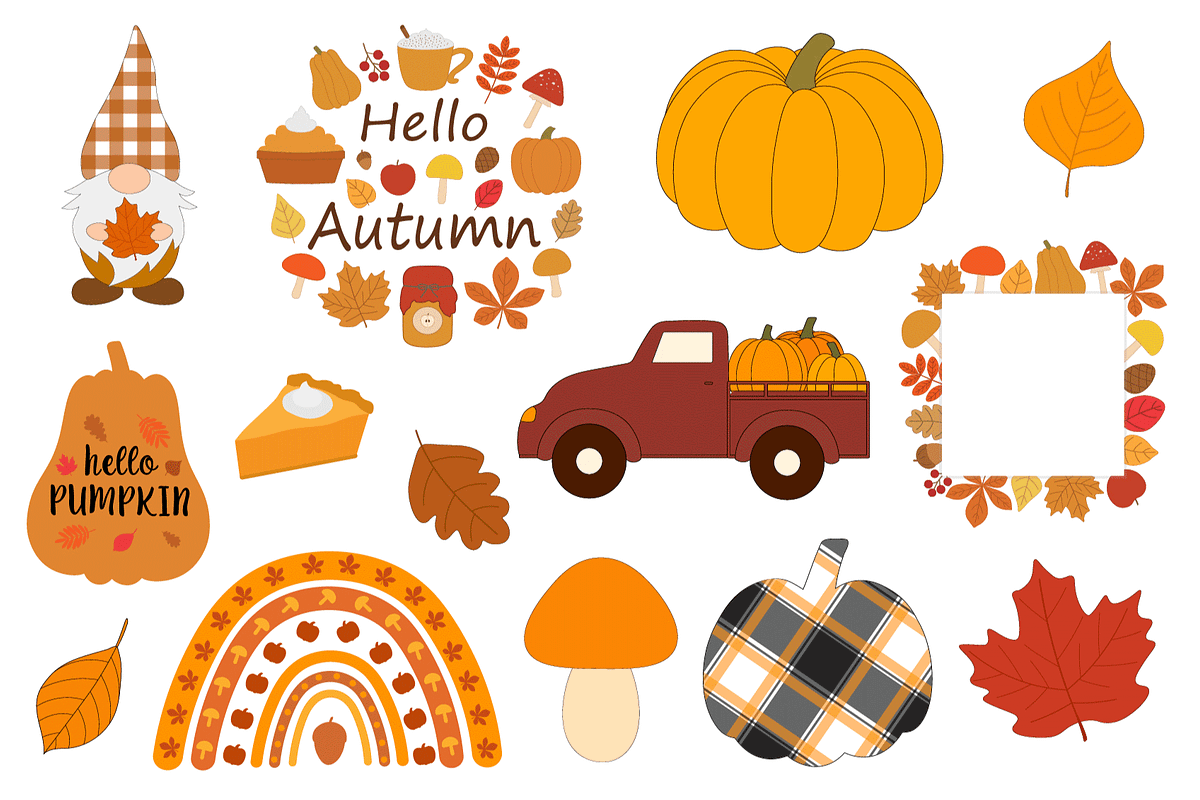 Fall bundle. Thanksgiving clipart, an Illustration by IrinaShishkova (Photo 5 of 8)