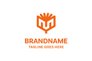 Letter M Book Modern Logo, a Branding & Logo Template by Pray Art Design Studio (Thumbnail 1 of 2)