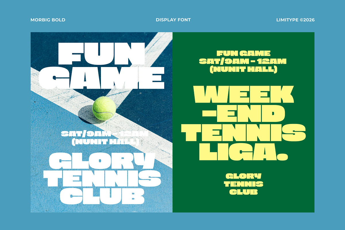 Morbig - Bold Display Font, a Sans Serif Font by limitype (Photo 3 of 12)