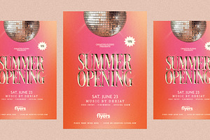 Retro Disco Summer Opener, a Templates & Theme by Rome B Creation