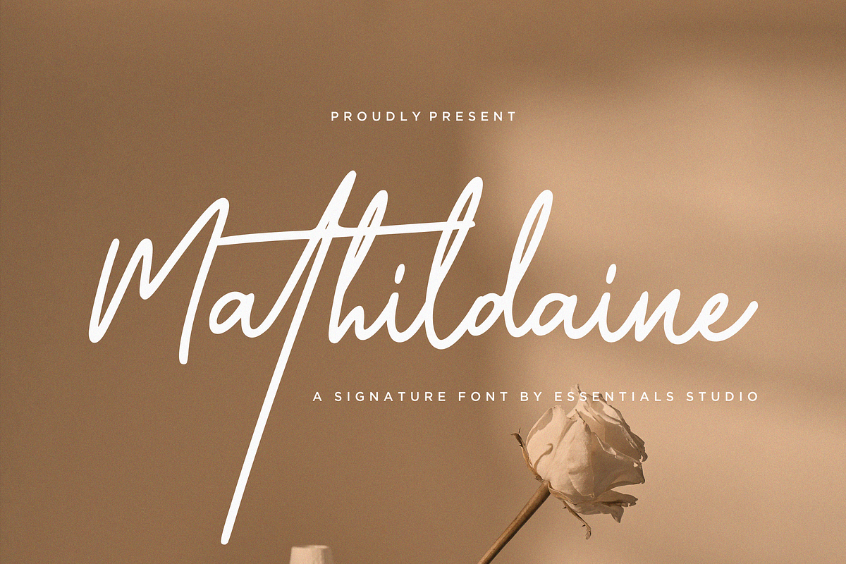 Mathildaine, a Font by Essentials Studio (Photo 1 of 6)