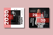 Red & Black Fashion Layouts, a Social Media Template by MightyDesign (Thumbnail 5 of 8)