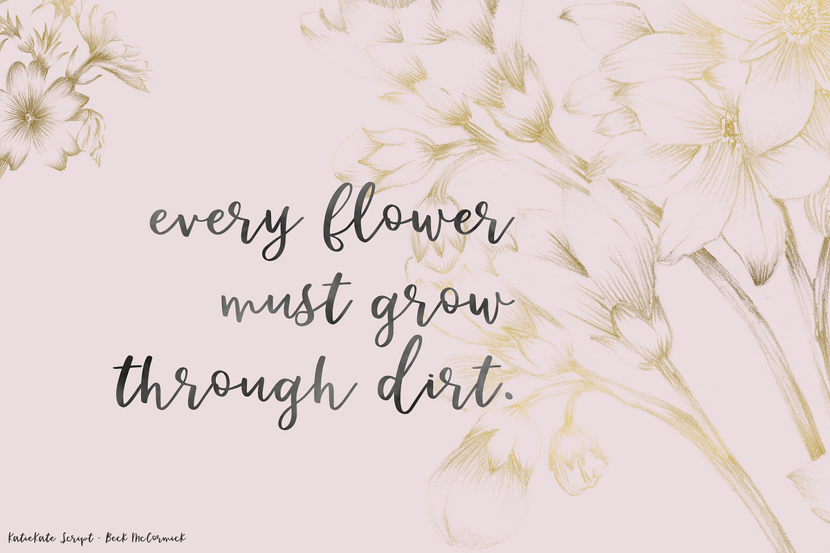 KatieKate Script, a Script Font by Beck McCormick (Photo 2 of 6)