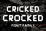 Cool bold font Cricked Crocked, a Font by TiveCreate (Thumbnail 1 of 4)
