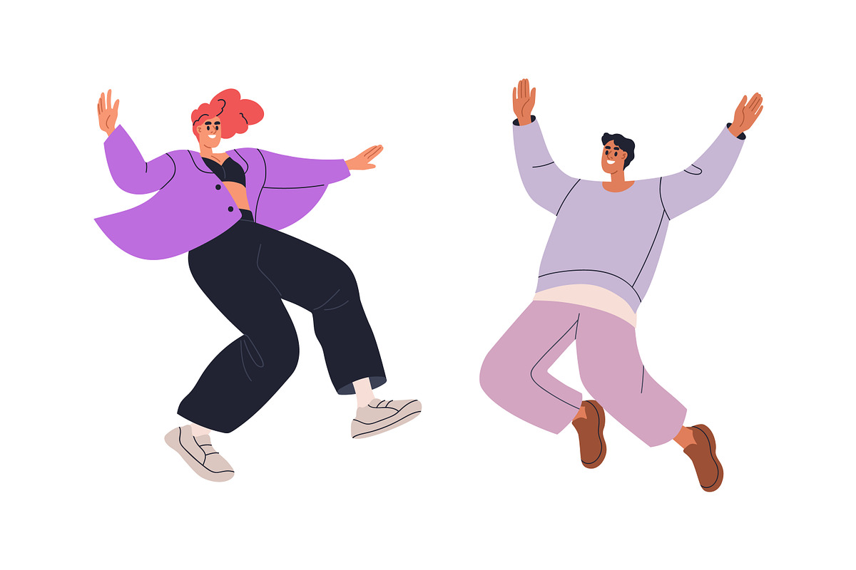 Happy people jumping up set, a Person Illustration by Good Studio (Photo 7 of 12)