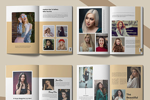 Look Book Template Magazine Design