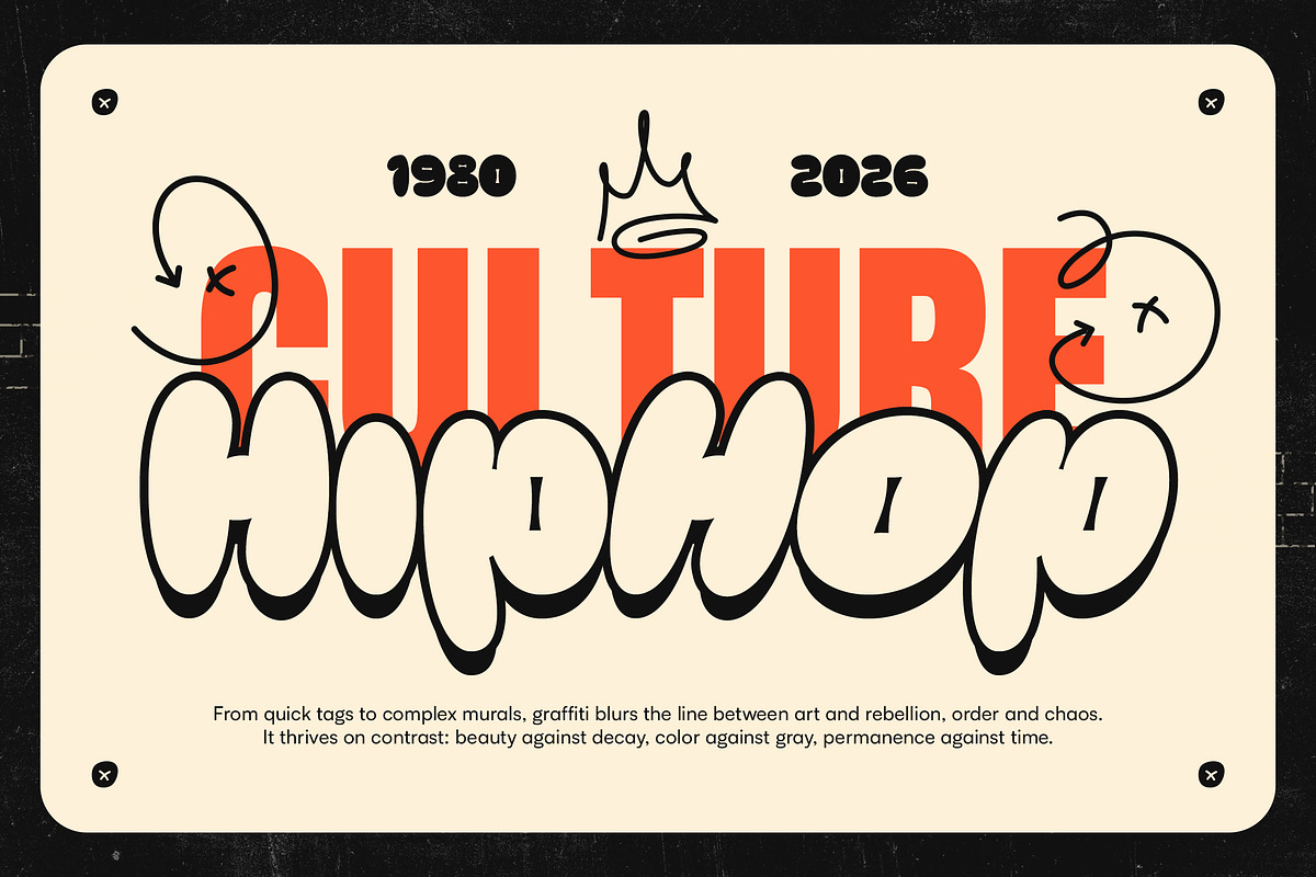 Flukin - Bubble Balloon Graffiti, a Sans Serif Font by Typia Nesia (Photo 6 of 13)