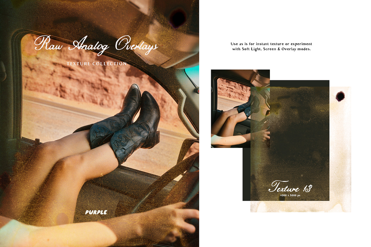 Raw Analog Texture Overlays, a Texture Graphic by Purple (Photo 18 of 31)