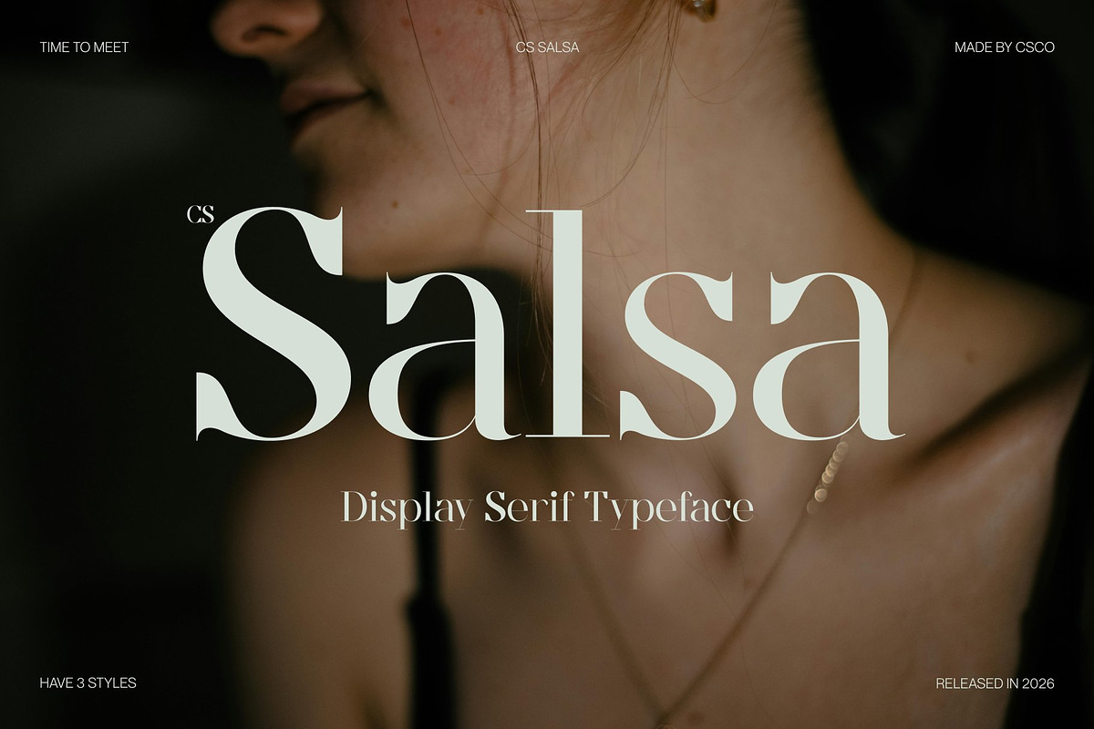 CS Salsa – Elegant Serif Font, a Serif Font by Craft Supply Co. (Photo 1 of 8)