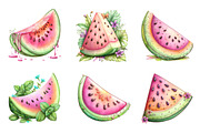 Summer Watermelon PNG, an Illustration by Designworld (Thumbnail 3 of 4)