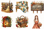 Autumn Cottagecore Clipart, an Illustration by OK Design (Thumbnail 5 of 5)