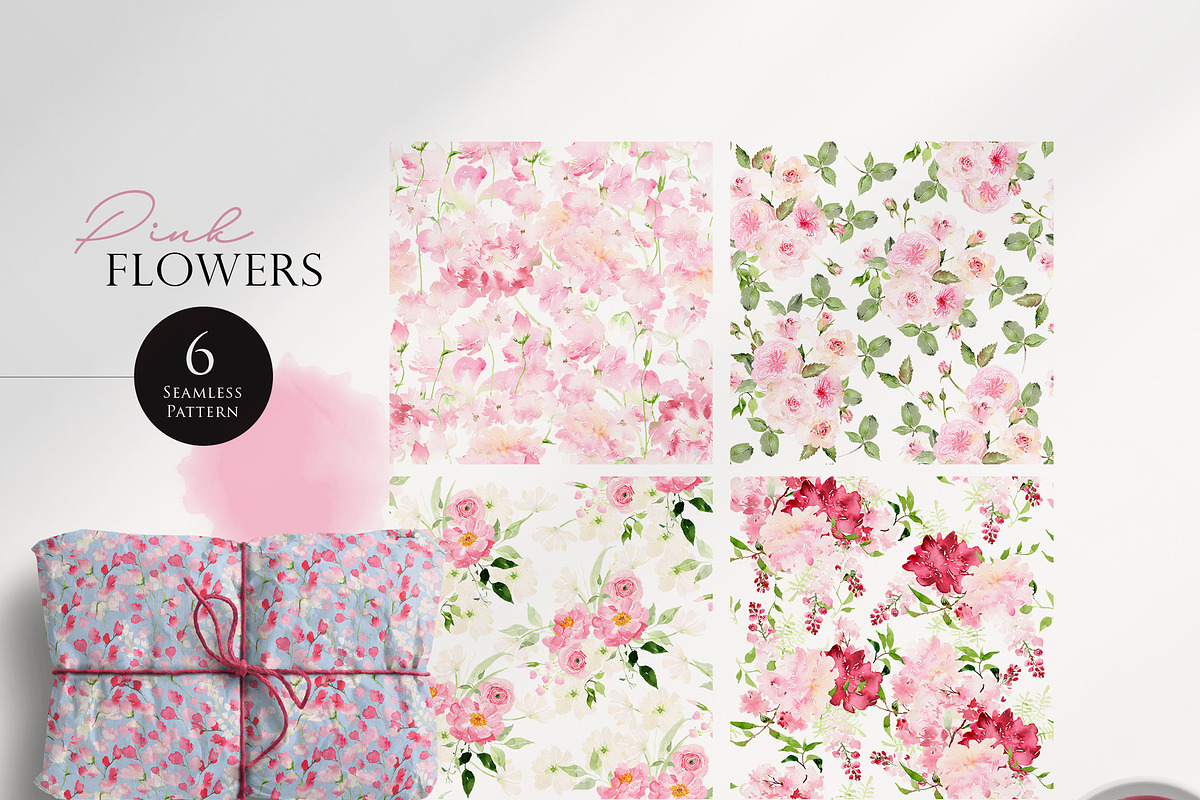 Watercolor Bundle - Pink Collection, an Illustration by Beigetime (Photo 10 of 12)