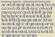 Generating Metaphors - Elegant Serif, a Serif Font by 177Studio (Thumbnail 7 of 8)