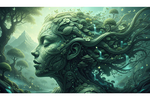 Artistic profile of woman merged, a Nature Photo by Igor Tichonow