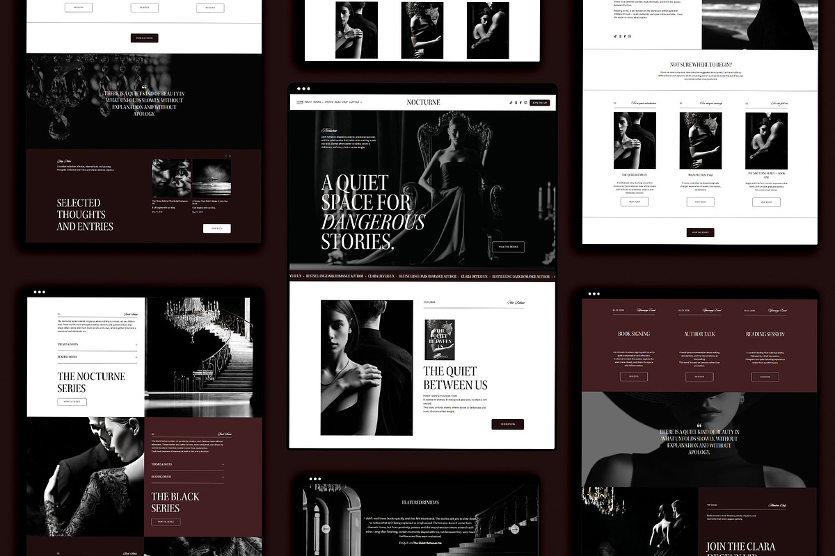 Romance Author Squarespace Website, a Squarespace Template by 3.14&Co (Photo 3 of 9)