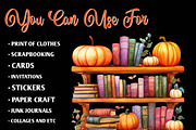 Halloween Reading Clipart, an Illustration by CreationArt (Thumbnail 7 of 9)