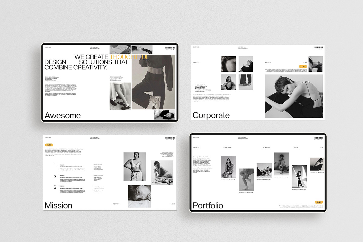 Brand Portfolio Presentation, a Presentation Template by Dream-Lab (Photo 2 of 9)