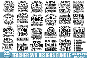 Teacher SVG Bundle, a Graphic by Designer302 (Thumbnail 1 of 27)