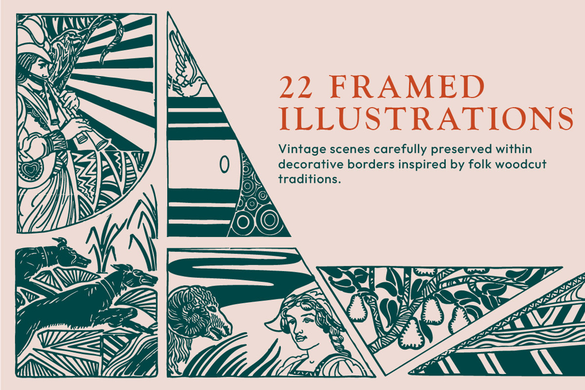 Folk Fables – 150 Illustration Set, a Decorative Illustration by JuliBelushi (Photo 9 of 14)