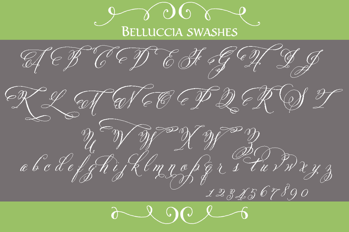 Belluccia Pro Font preview 5